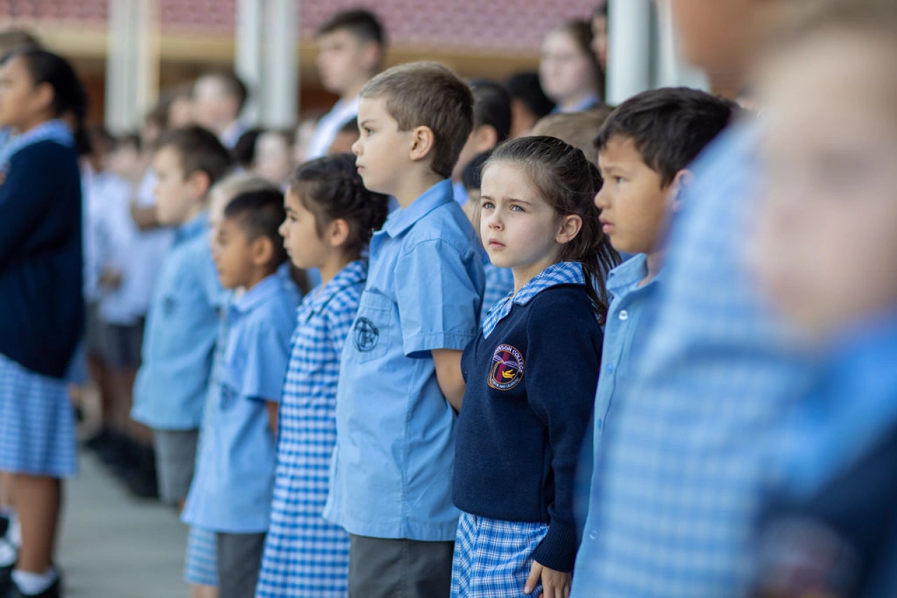 School assembly primary students