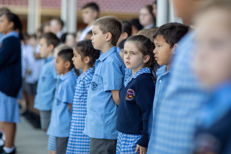 School assembly primary students