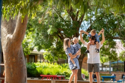 Primary secondary students school grounds