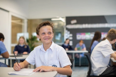 Happy learning student secondary