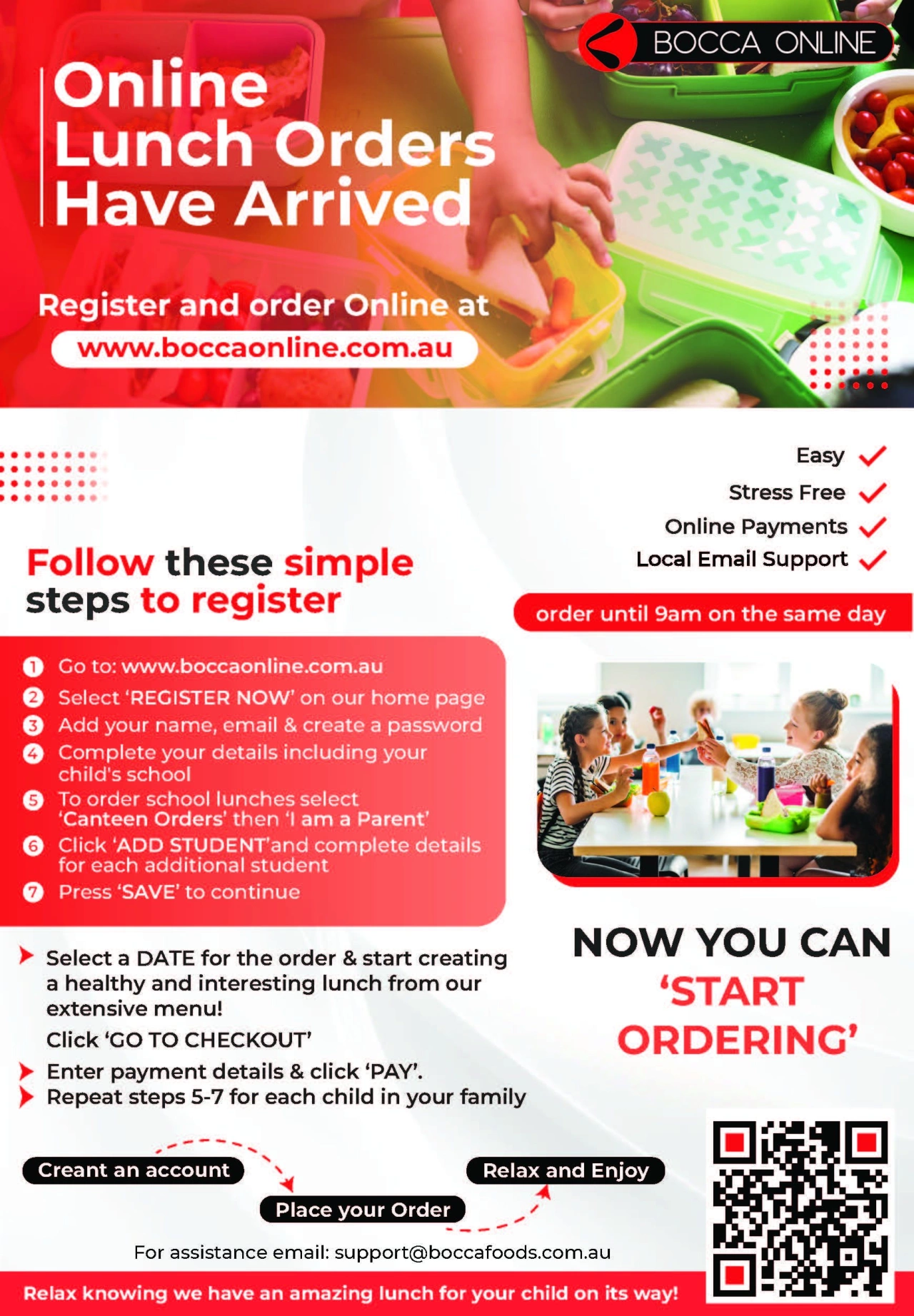 Bocca Foods School Flyer