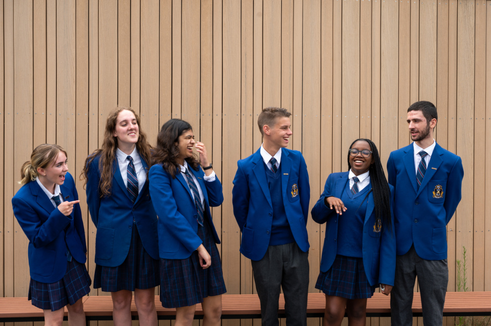 2023 Secondary Student Leaders laughing