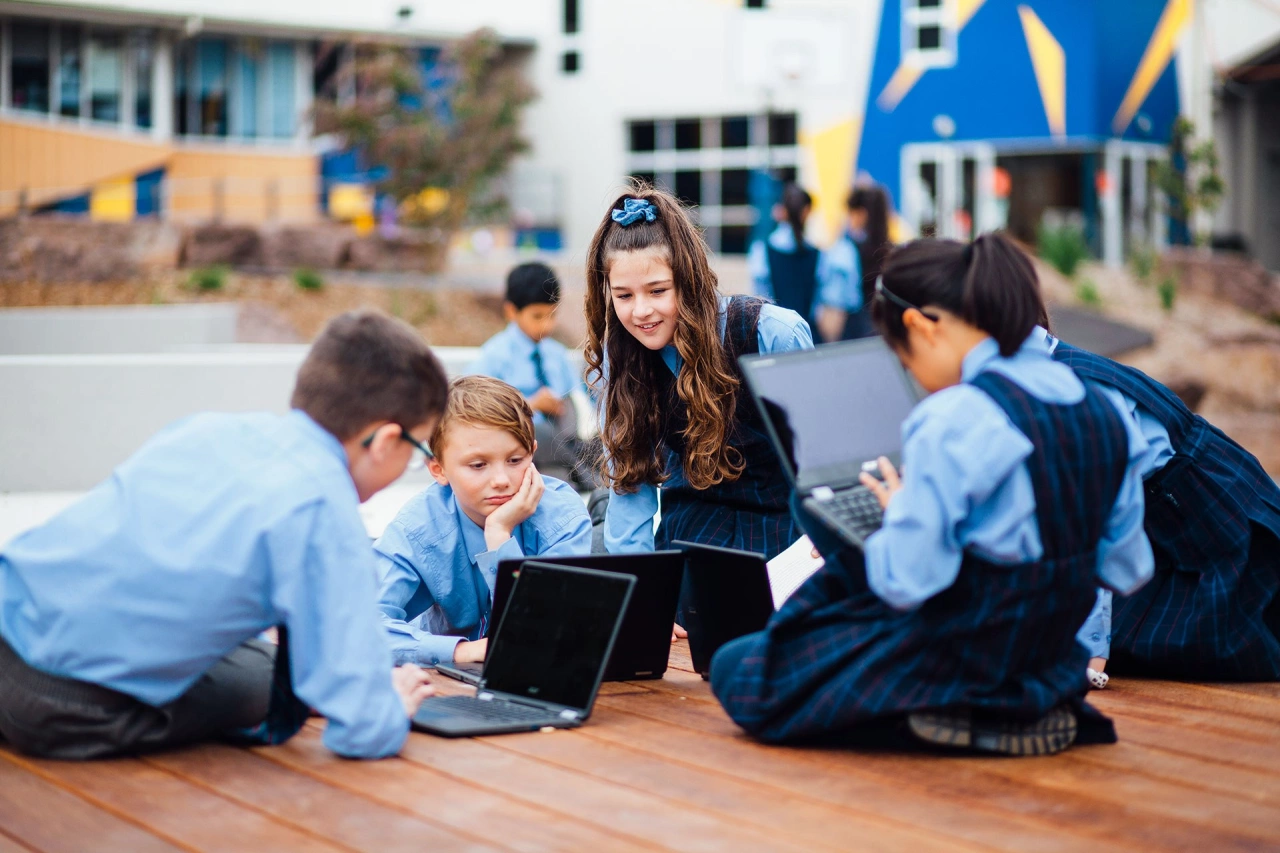 Group study kids outdoor nunawading
