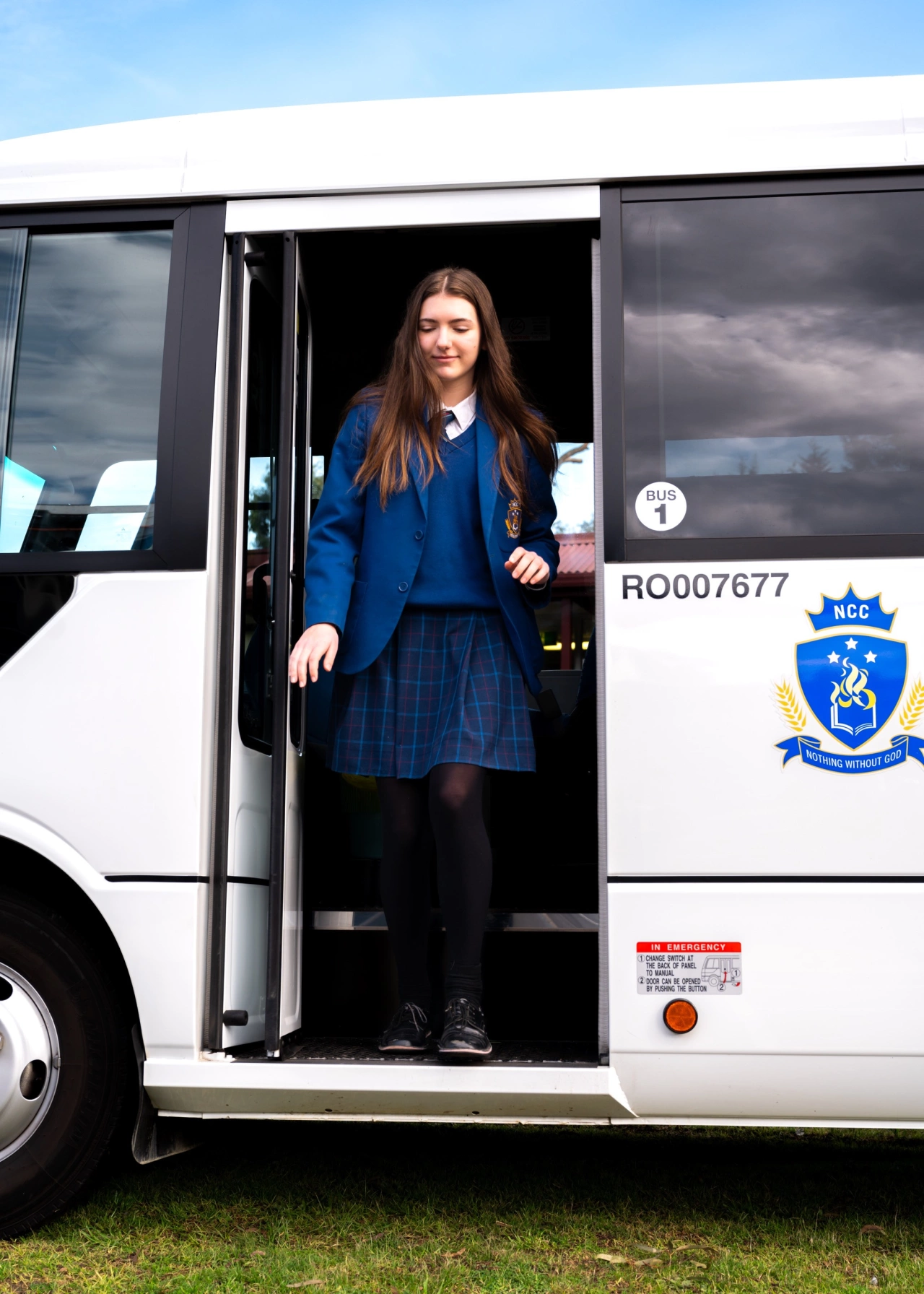 Secondary Girl on Bus
