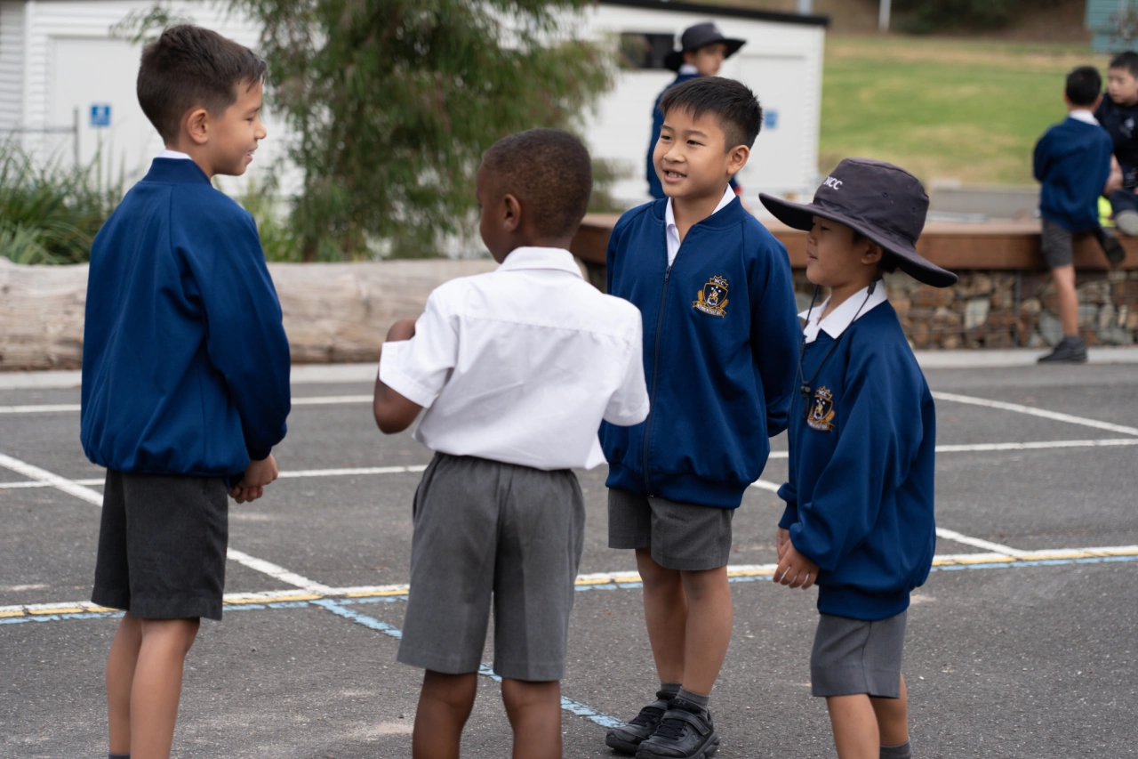 Primary boys first day back