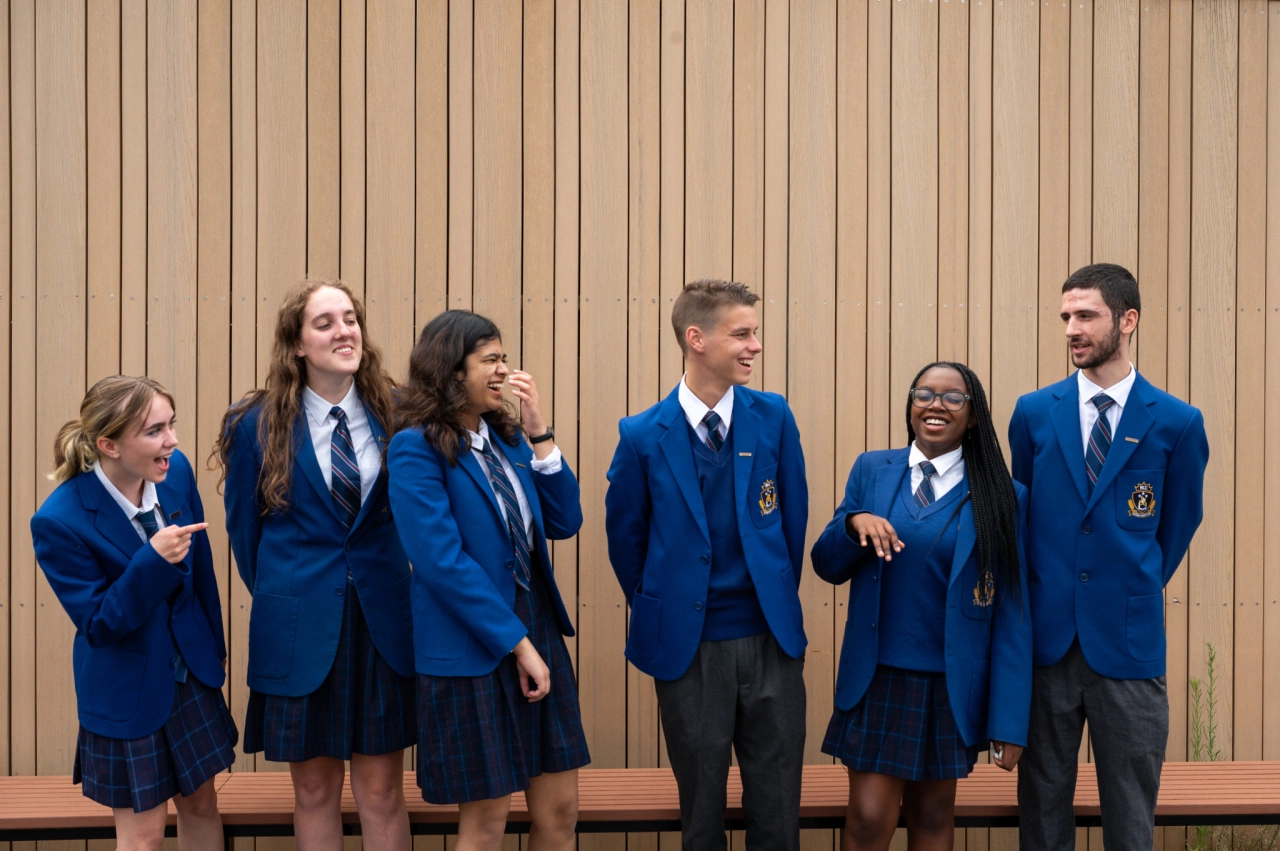 2023 Secondary Student Leaders laughing