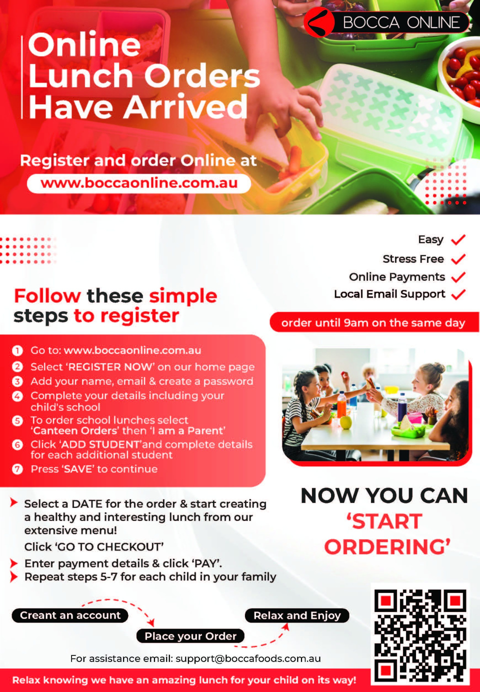 Bocca Foods School Flyer