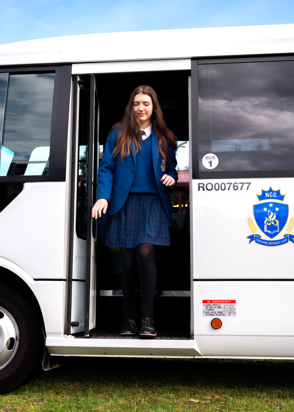 Secondary Girl on Bus